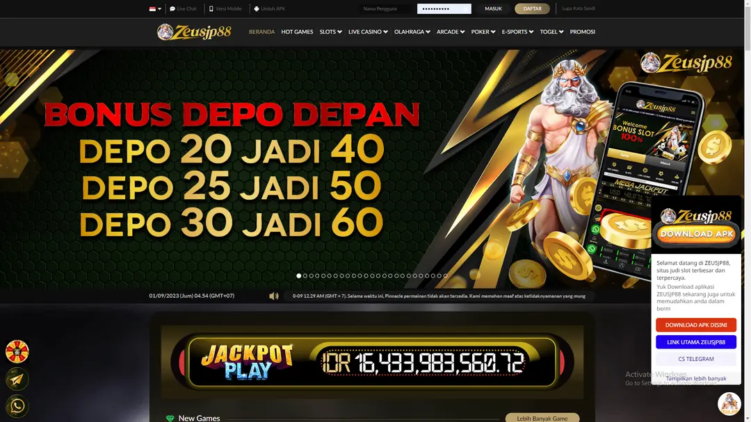 Judi Slot Online Resmi Thailand di Situs ZEUSJP88